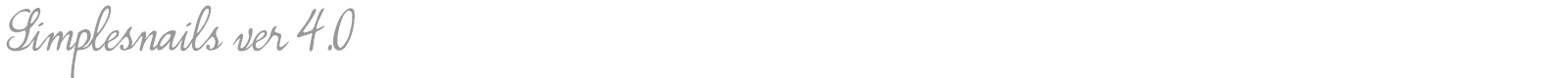 Simplesnails font preview